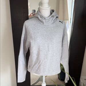 Puma Light Gray Pullover Hoodie